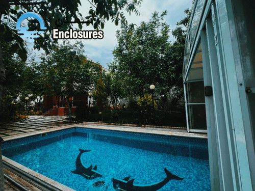 سقف متحرک استخر ارتفاع بلند