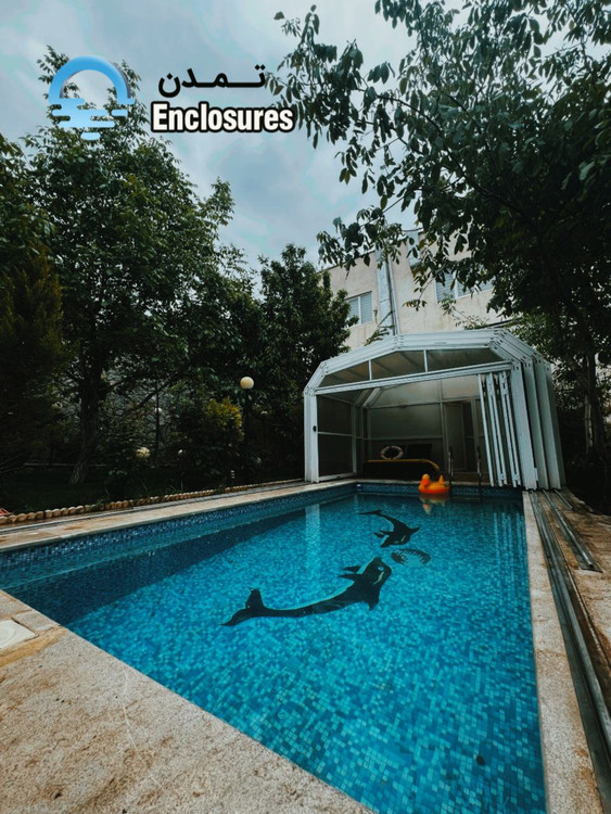 سقف متحرک استخر ارتفاع بلند تمدن